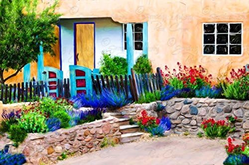 SensingMajesty Southwestern Digital Art Print 12x8 and larger on Luster Photo Paper Santa Fe New Mexico Wall Art Decor Digital Painting