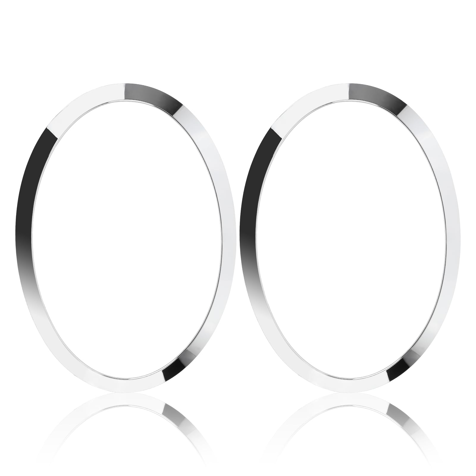 Photo 1 of CARBBIA 51137300631 51137300632 Headlight Trim Ring Bezel Chrome Driver Passenger Side Compatible with Mini Cooper F55 F56 F57 2014 2015 2016 2017 2018 2019 2020 2021 51712355791 51712355798