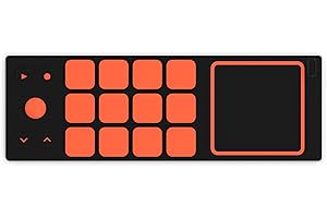 JOUÉ Drum Pad Accessory for J-Play MIDI controller - 12 Drum Pads and Effect Zone, Dedicated Musical App Included, Plug & Play Music instrument Fire Edition