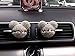 Finex 2 Pcs Set Mickey Mouse SILVER Sparkling Car Air Freshener Holder Container includes Japanese refills Auto Fragrance Perfume Made in Japan