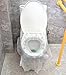 Disposable Toilet Seat Covers for Kids Adults,Waterproof Larger Potty Seat Covers for Toddler,Use During Travel,Potty Training(30 Pack)