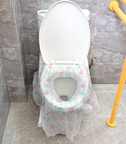 Disposable Toilet Seat Covers for Kids Adults,Waterproof Larger Potty Seat Covers for Toddler,Use During Travel,Potty Training(30 Pack) - Thumbnail 6