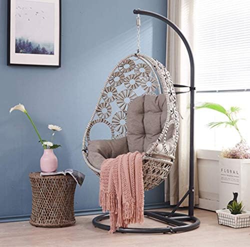 GTFHUH Hanging Chair Cushion Swing basket Cradle bird's nest Basket mat Wicker chair adult rocking chair cushion Indoor