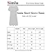 Simlu Womens Midi Dress with Short Sleeves, Swing Dress with Pockets,Cobalt,Small