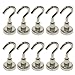 BIGTEDDY - 10pcs D16 16mm Neodymium Magnets Magnetic Hanging Hooks for Fridge Indoor / Outdoor Use with Box