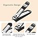 VAIJOY Nail Clippers with Catcher Preventing Splash Fingernail Toenail Clippers Nail Cutter Stainless Steel Sharp Sturdy Trimmer Set for Men Women