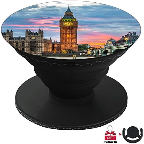 MAYUNL Multi function iPhone Holder and Expanding Stand Car Mount , Cell Phone Card Holder-Big Ben