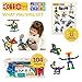 ETI Toys, STEM Learning, 104 Piece Lil Engineers Build-A-Thon. Build Train, Motor Bike, Rocket, Endless Designs. Safe, Creative Skills Development. Toy for 4, 5, 6 Year Old Boys and Girls