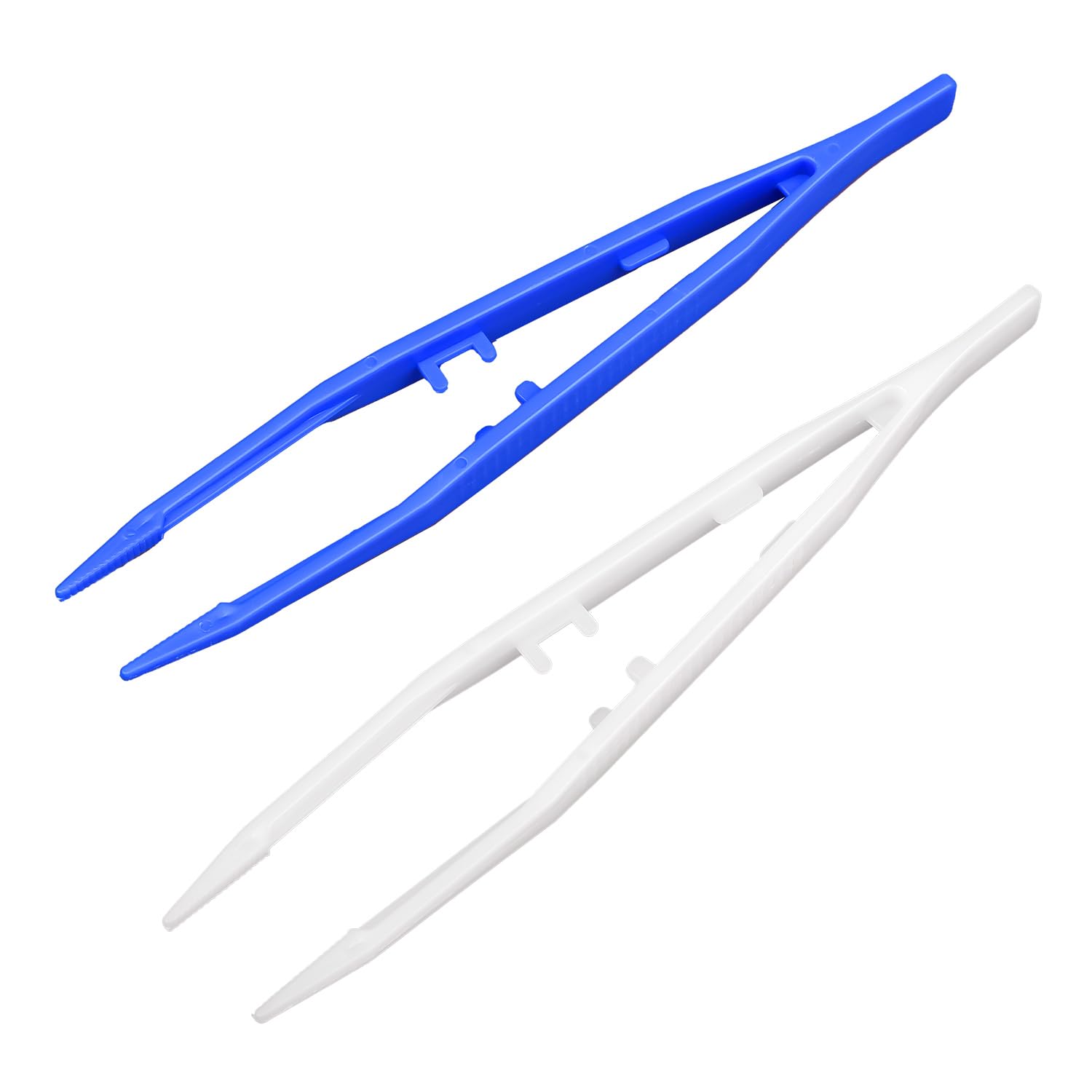 MFUOE 2 Pcs Reptiles Feeding Tweezers Plastic Tweezers Anti-Slip Reptile Feeding Tongs for Snakes Lizard Tortoise Gecko