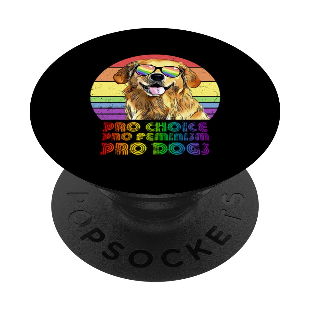 Labrador Pro Choice Pro Feminism Pro Dogs LGBTQ Feminist PopSockets Swappable PopGrip