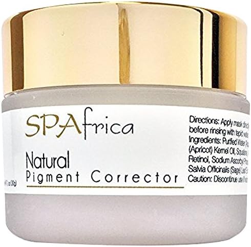 SPAfrica Natural Skincare - Natural Pigment Corrector Mask. Jojoba Oil & Hyaluronic Acid | Dark Spots & Discolorations