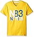 Nautica Little Boys Short Sleeve N83 Typography Graphic Tee, Gold, Small/4