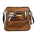 Oct17 Men's Vintage Canvas Crossbody Bag Shoulder Casual Handbag School Messenger Bags Satchel - Coffee