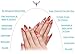 Ejiubas 3 Pcs Jelly Clear Nail Stampers with Rhinestone Cap Sandy Scrapers Nail Stamping Kits DIY Nail Art Tools (C)