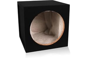 BELVA 12-inch Car Subwoofer Box Sealed 3/4-inch MDF Prelined Polyfil [MDFS12]