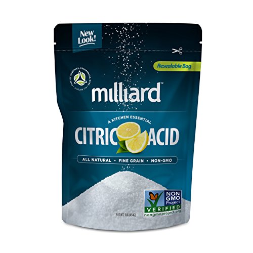 Milliard Citric Acid 1 Pound - 100% Pure Food Grade NON-GMO Project VERIFIED (1 Pound)