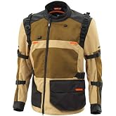 KTM Adventure R V3 Jacket, Multi-Color Motorcycle Jacket with Adjustable Straps and Storage Pockets