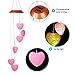 Loving Heart Solar Wind Chimes Outdoor Hanging - Waterproof Solar Powered LED Changing Lights Color Mobile Romantic Wind-Bell 6 Heart-Shaped Wind Chimes Gifts for Home, Party, Night Garden Decoration