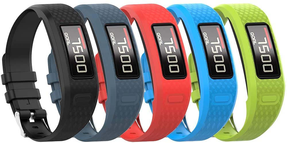 Tyogeephy Band for Garmin Vivofit 1 / Vivofit2, Soft Silicone Replacement Watch Band Strap for Garmin Vivofit 1 / Vivofit 2 Activity Tracker, Small, Large