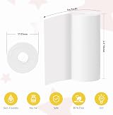 mafiti 10 Rolls Kids Instant Camera Print Paper 2.2 inch 56mm x 25mm view 2