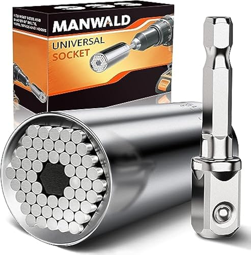 Universal Socket,7-19mm Multi-Function Tool Box,Adapter Socket for