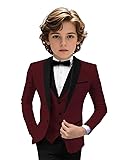 Tuxedo Suits for Boys 3 Pieces Slim Fit Boys Formal