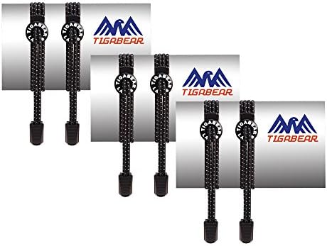 3 Pairs No Tie Shoelaces - Elastic and Reflective Laces with Lock for Athletes, Adults and Kids