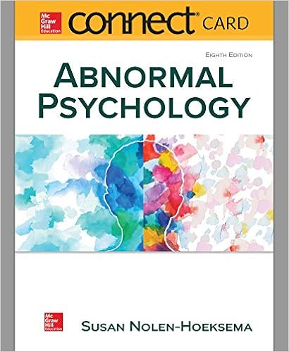 Amazon Com Connect Access Card For Abnormal Psychology 9781260426083 Nolen Hoeksema Susan Marroquin Brett Books