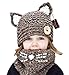 Sumolux Winter Kids Warm Fox Animal Hats Knitted Coif Hood Scarf Beanies for Autumn Winter