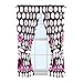 Disney Minnie Mouse Dots Are New Black Microfiber 4 Piece Curtain Panel & Tie Back
