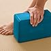 Gaiam Yoga Block - Supportive Latex-Free EVA Foam Soft Non-Slip Surface for Yoga, Pilates, Meditation, Blue Teal