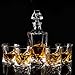 Whiskey Decanter Set with Glasses, KANARS 27oz Crystal Liquor Decanter In Luxury Gift Box for Bourbon Alcohol Cognac Scotch Brandy, Unique Men Gift for Housewarming Father's Day Wedding