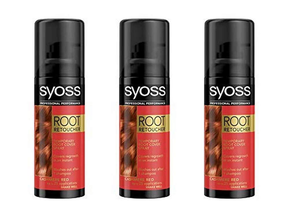 Syoss Root Retoucher, 120 ml, Red, Pack of 3