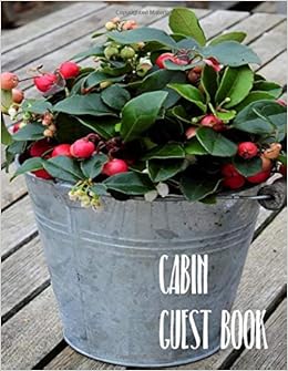 Cabin Guest Book Rustic Cabin Lodge Cottage Vacation Rental