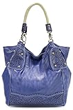 Scarleton Laser Cut Handbag H108007 - Blue