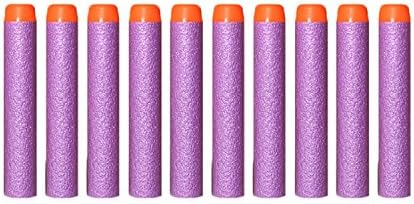 Coomoors 100 Pcs Blue Foam Darts for Elite Series Blasters Toy Gun Refill Pack(Purple)