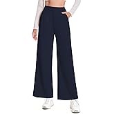LUXEBOLD Women Wide Leg Dress Pants High Waisted Stretchy Work Pleated Office Trousers Business Casual Slacks Palazzo Pant