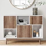 nathan james 75501 ellipse modern multipurpose display storage unit entryway furniture white
