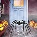 HBlife 6.6ft Giant Hairy Spider Halloween Decorations Outdoor Yard Decor, Black