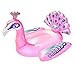 Aqua Oversized 6 Foot, Princess Peacock, 4 Mode, 16-Color LED Light-Up, Ride On, Inflatable Pool Float Lounge
