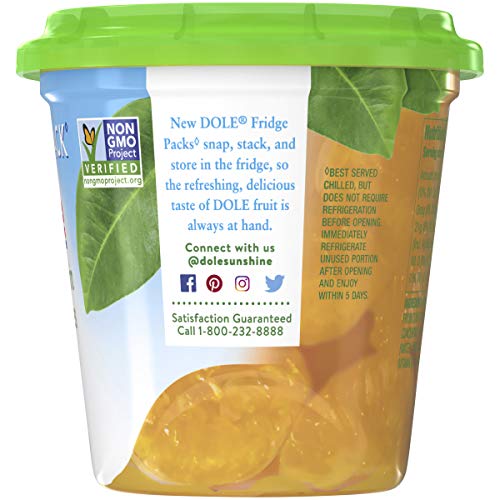 Dole Fridge Packs, Mandarin Oranges in Fruit Juice, Clear Snap & Store