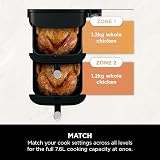 Ninja Double Stack Air Fryer 7.6L Dual Drawers 4 Levels Black SL300UK view 8