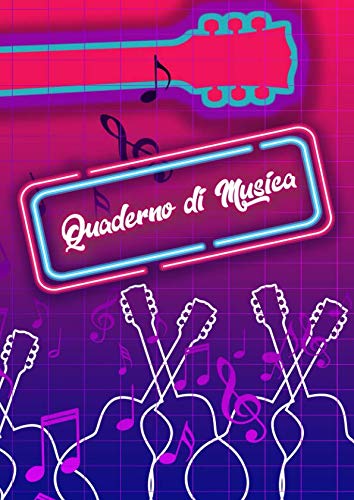 Quaderno Di Musica: Quadernone Pentagrammato Ricordi Scuola Di Musica Suonare Strumento Taccuino Journal libretto D'appunti Blocco Notes Quaderno Agendina Diario Giornale Per Uomini e Donne