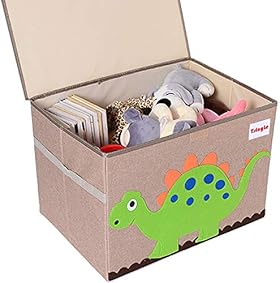TsingLe - Caja de Almacenamiento para Juguetes con Tapa, Organizador de Almacenamiento, Grande, para Guardar Juguetes, Libros, Ropa de Cama, 36 x 52 x 35 cm, 65 l 