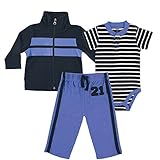 Hudson Baby Jacket, Bodysuit & Pant - Twenty One, 3-6 months