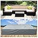 U-MAX Extra Large Rectangular Table Patio Furniture Covers Rattan Furniture Covers for Outdoor 7 Pcs Furniture Patio Set