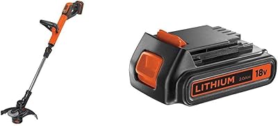 BLACK+DECKER 18V Cordless 28 cm String Grass Trimmer 2.0Ah + BL2018-XJ Battery