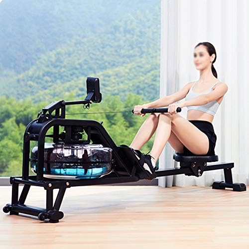 ローイングマシン18l特大水タンク強化スライドレール家庭用折りたたみ式多機能耐水性ローイングマシン屋内超静音コンパクト痩身フィットネス機器