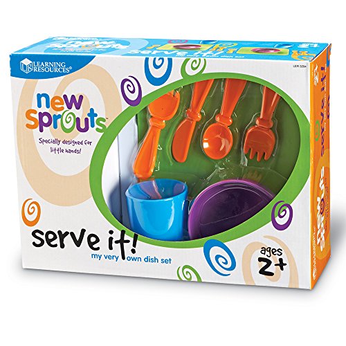 Learning Resources New Sprouts Serve It! Dish Set, 24 Pieces