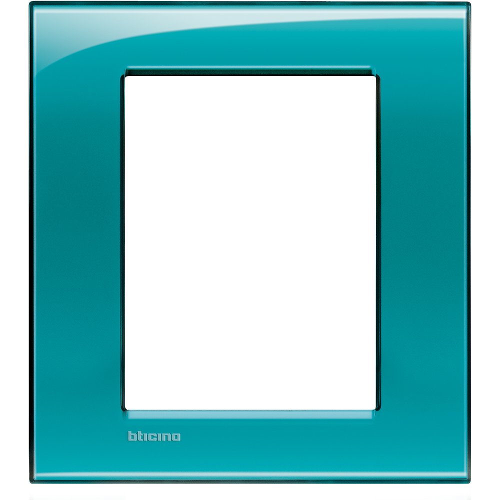 BTicino LIVINGLIGHT lna4826vd – ll-placa 3 + 3 M Green Deep